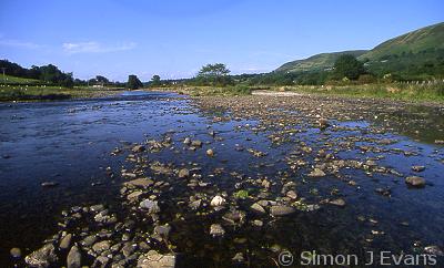 The river Severn (Afon Hafren) near Llandinam, Powys