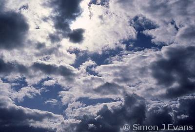 Clouds and blue sky abstract