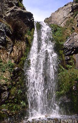 Lightspout waterfall above Carding Mill Valley